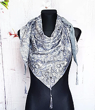 Тепла флісова косинка Блез 160*75 см сірий 2316