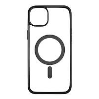 Чехол Color+MagSafe для iPhone 14 Plus Цвет 04, Black от магазина style & step