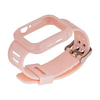 Ремешок для Apple Watch Band Silicone Shine + Protect Case 44mm Цвет Pink от магазина style & step