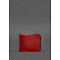 Кожаное портмоне 4.1 (4 кармана) красное