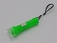 Фонарик маленький на батарейках пластиковый Карманный мини фонарик светодиодный L 8,5 cm D 2 cm IKA SHOP