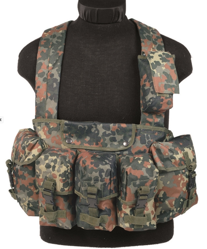Жилет розвантажувальний із підсумками Mil-Tec Chest Rig FLECKTARN 13530021, фото 1