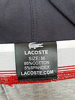 Набір чоловічих трусів у подарунок 3шт Lacoste Dark. Продаж чоловічої нижньої білизни боксери в коробці Лакосте Дарк комплект, фото 3