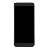 Дисплей (екран) LG X120 K20 2019, High quality, З сенсорним склом, З рамкою, Чорний