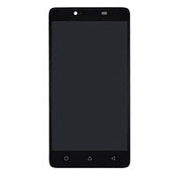 Дисплей (екран) Lenovo A6000 / K3, High quality, З сенсорним склом, З рамкою, Чорний