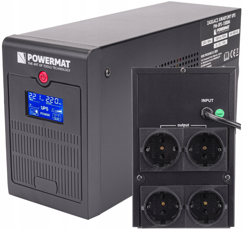 ДБЖ Powermat 1500 ВА 900Вт (Польща)