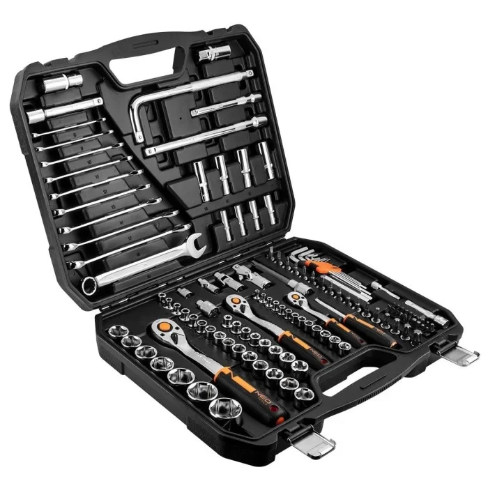 Набір інструментів головки змінні NEO Tools (1/4", 3/8", 1/2", 126 шт.)