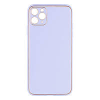 Чехол Leather Gold with Frame without Logo для iPhone 11 Pro Max Цвет 15, Lilac от магазина style & step