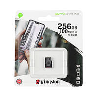 Карта Пам'яті Kingston Canvas Select Plus microSDXC (UHS-1) 256gb 10 Class Колір Чорний від магазину style & step