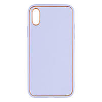 Чехол Leather Gold with Frame without Logo для iPhone X/Xs Цвет 15, Lilac от магазина style & step