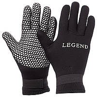 Рукавички для дайвінгу 3 мм LEGEND PL-6104 (M-XL, неопрен)