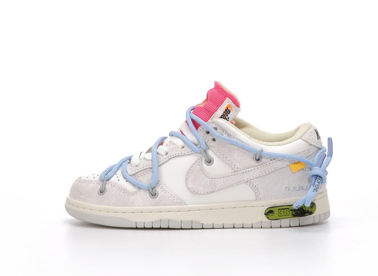 Кроссовки Nike SB Dunk x Off White Lot 38/50 Low Gray / Найк СБ Данк ...