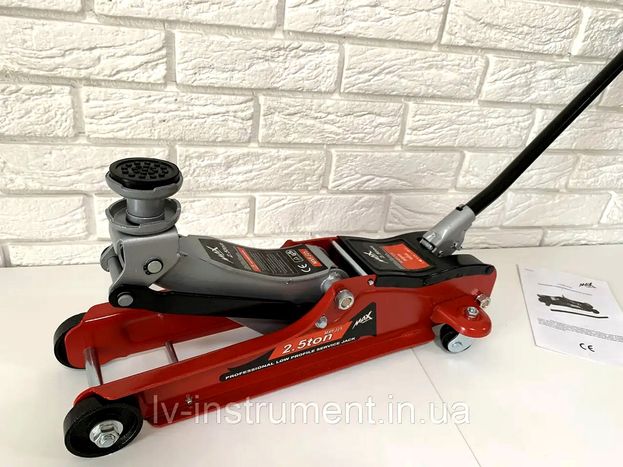 Автомобільний підкотний домкрат 2.5т MAX (Польща), Домкрат гідравлічний ...