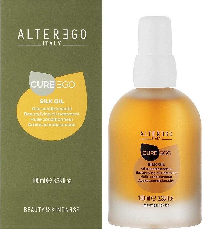 Кондиціонуюче масло для блиску волосся Alter Ego Cureego Silk Oil 100 мл (Оригінал)