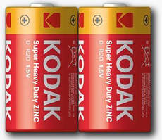 Батарейка сольова Kodak R20 (D) 1.5V