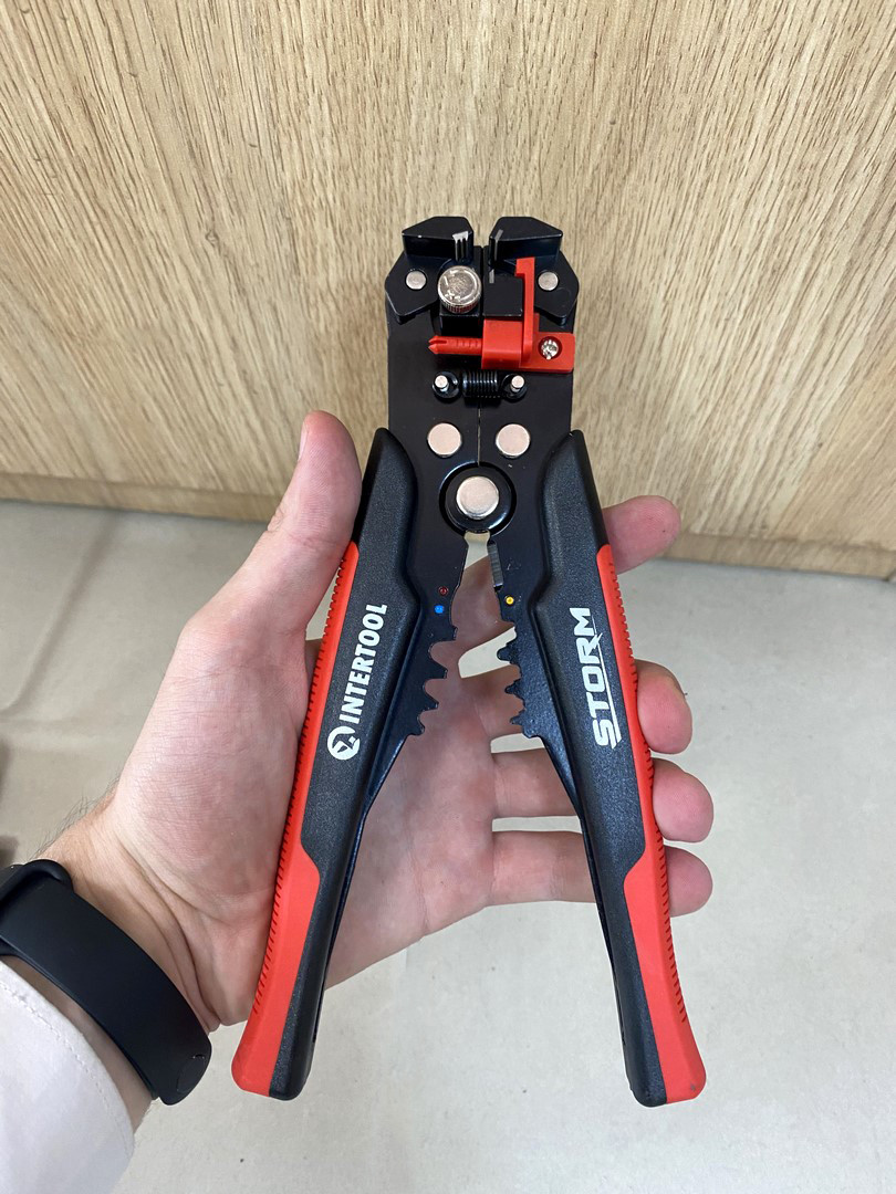 Инструмент для обжима клемм 200мм INTERTOOL, Зачистка кабеля ...