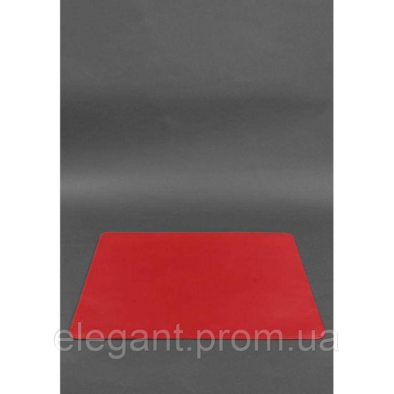 Набор для рабочего стола из натуральной кожи 1.0 красный краст - фото 5 - id-p1921054505