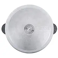 Сковорода чавунна WOK з алюмінієвою кришкою 3,7 л, фото 3