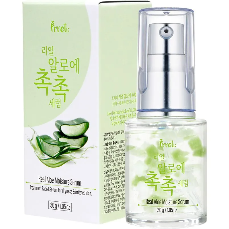 Ампульна сироватка з екстрактом Алое Prreti Real Aloe Moisture Serum 30g, фото 1