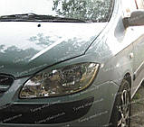 Вії Хендай Гетц (накладки на передні фари Hyundai Getz рестайлінг), фото 2