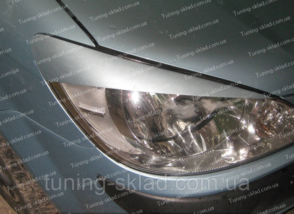 Вії Хендай Гетц (накладки на передні фари Hyundai Getz рестайлінг), фото 1