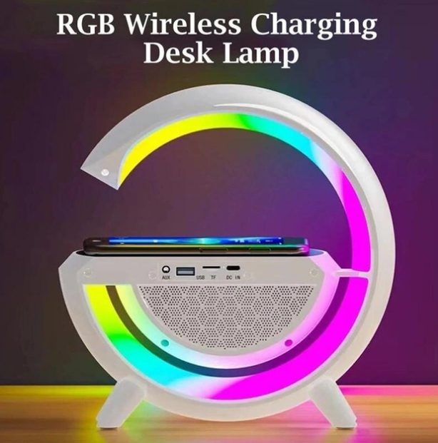 Ночник Smart Light Sound с USB зарядкой\ Led лампа с bluetooth колонкой, будильником\ Настольная лампа с RGB - фото 1 - id-p1921125966