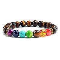 Браслет 7 чакр із Тигровим Оком