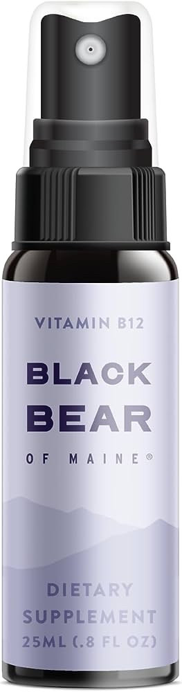 Black Bear Energy Spray 25 ml. (.8 fl oz) Вітамін гідроксі + аденозил Б12 BX994
