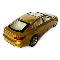 Іграшкова машинка металева Volkswagen Passat CC, Фольксваген пасат, бронза, Автоексперт, 1:32, звук,світло,інерція,рухомі, фото 4