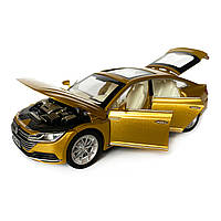 Іграшкова машинка металева Volkswagen Passat CC, Фольксваген пасат, бронза, Автоексперт, 1:32, звук,світло,інерція,рухомі, фото 5