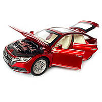 Іграшкова машинка металева Volkswagen Passat CC, Фольксваген пасат, червона, Автоексперт, 1:32, звук,світло,інерція,рухомі, фото 5