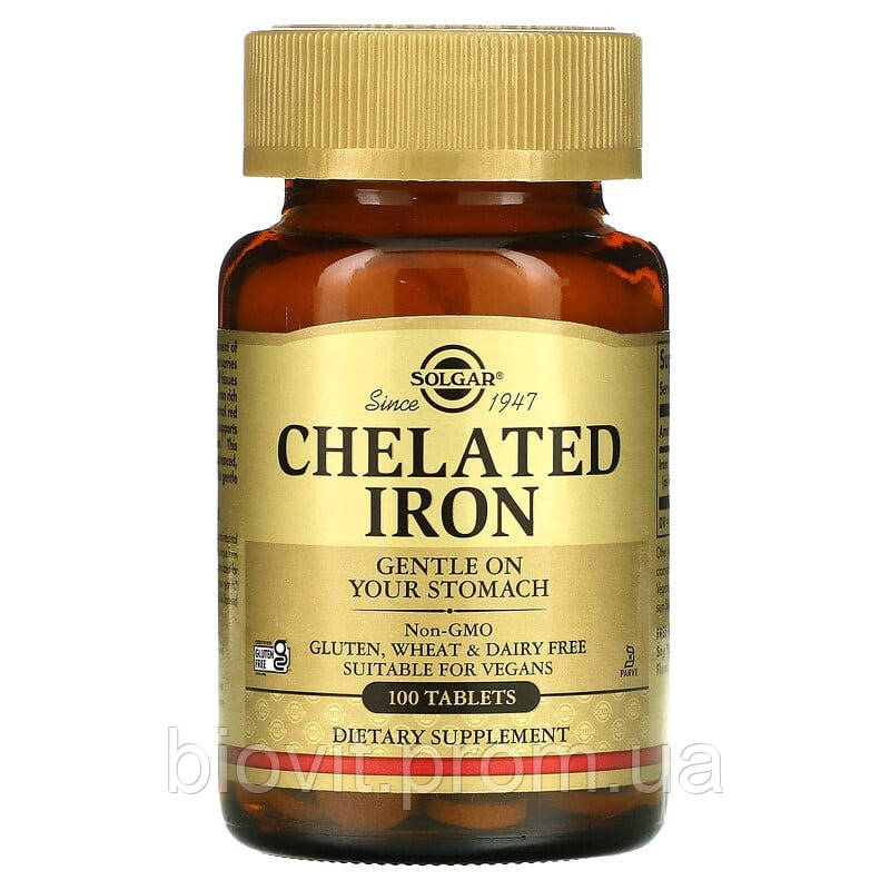 Хелат заліза (Chelated Iron) 25 мг