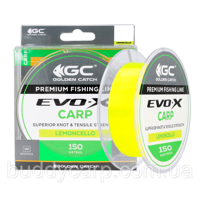 Волосінь 150м 0.309мм GC Evo-X Carp Lemoncello