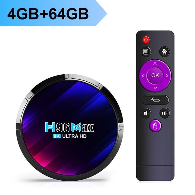 Смарт приставка H96 MAX-RK3528 4/64 ГБ Android 13, WIFI 6 TV BOX, фото 1