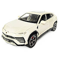 Машинка металева Lamborghini Urus, Ламборгіні Урус, Автоексперт, біла, 1:24,метал, звук,світло,інерція,рухомі елементи, 21*6*8см, фото 2