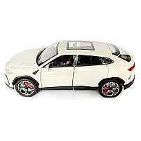 Машинка металева Lamborghini Urus, Ламборгіні Урус, Автоексперт, біла, 1:24,метал, звук,світло,інерція,рухомі елементи, 21*6*8см, фото 3