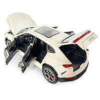Машинка металева Lamborghini Urus, Ламборгіні Урус, Автоексперт, біла, 1:24,метал, звук,світло,інерція,рухомі елементи, 21*6*8см, фото 6