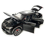 Машинка металева Lamborghini Urus, Ламборгіні Урус, Автоексперт, чорна, 1:24,метал, звук,світло,інерція,рухомі елементи, 21*6*8см, фото 6