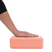 Блок для йоги Cornix EVA 22.8 x 15.2 x 7.6 см XR-0104 Orange Poland, фото 4