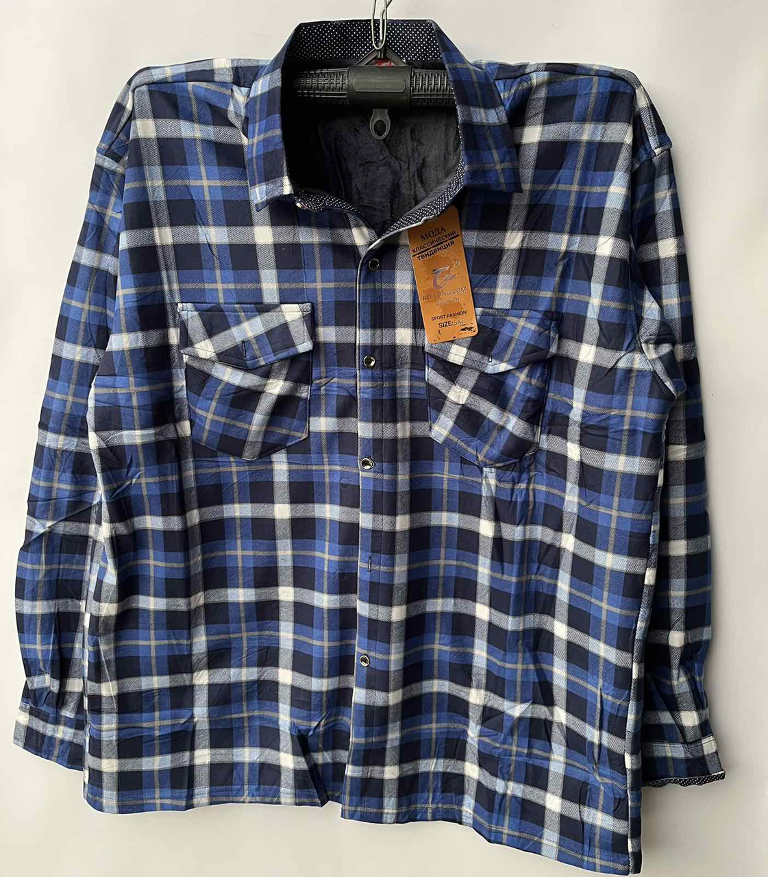 Чоловiча байкова сорочка на хутрi НОРМА R79-1 (в уп. різні забарвлення) осiнь-зима. вир-во Китай