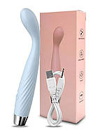 Вибратор для точки G-точки, USB, 7 режимов вибрации, голубой
