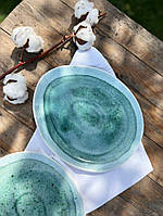 Тарілка «Овальна» 26/22 см, «Капучино deep ocean»