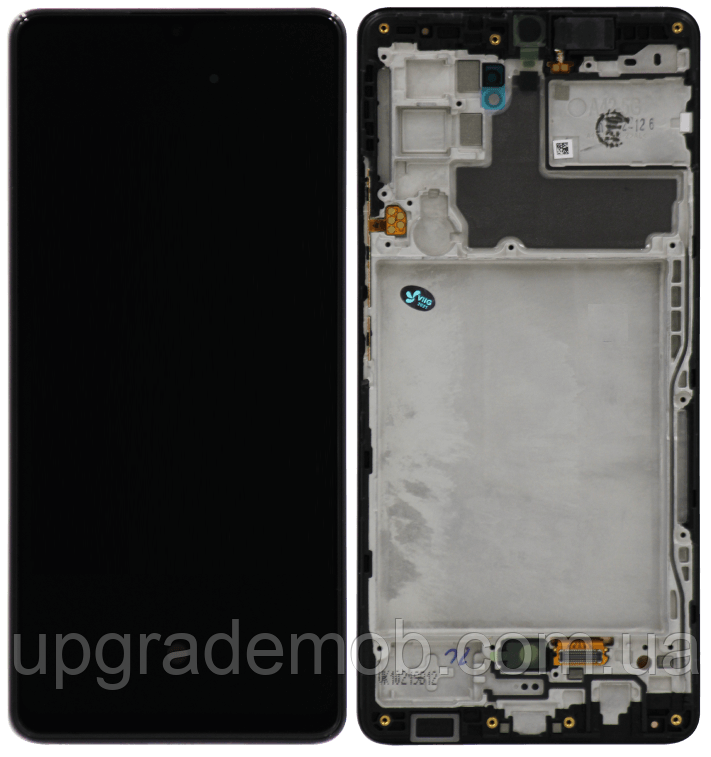 Дисплей модуль тачскрин Samsung A426 Galaxy A42 5G чорний OLED (Small LCD) з рамкою