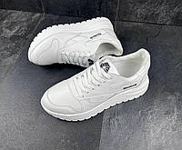 Женские стильные легкие демисезонные кроссовки из натуральной кожи Reebok , белые только 36, 37