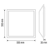 Світлодіодний світильник врізний PLAZMA-45 45W 4200К HOROZ ELECTRIC 056-010-0045-030, фото 2
