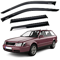 Дефлекторы окон на скотче Audi 100, А-6 (С4) универсал 1990-1997 ветровики на двери авто
