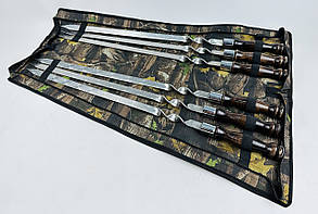 Набір шампурів венге для люля-кебаб у чохлі