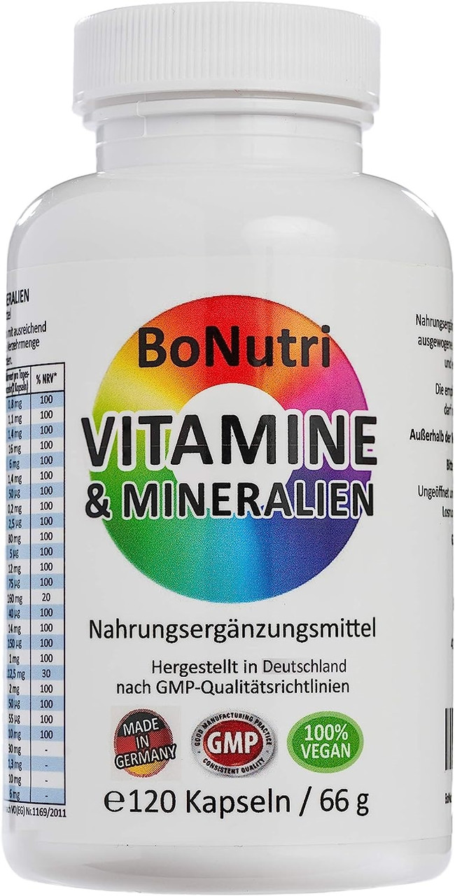 Комплекс 23 Вітаміни та мінерали BoNutri - 120 капсул