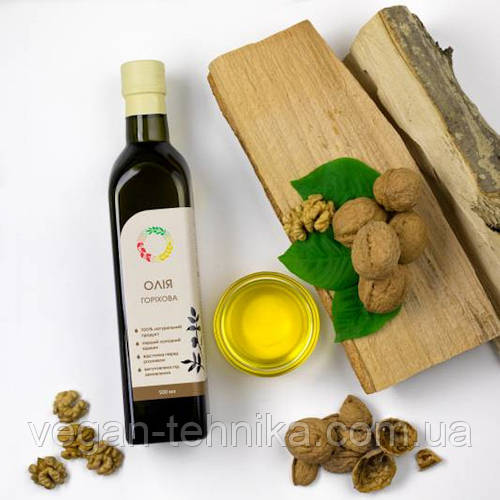 Масло грецкого ореха холодного отжима (сыродавленное) нерафинированное ...