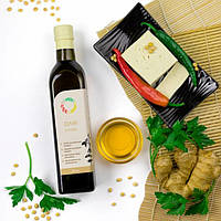 Соєва олія холодного віджиму (сиродавлена) нерафінована – джерело Омега-3, Омега-6 та вітамінів